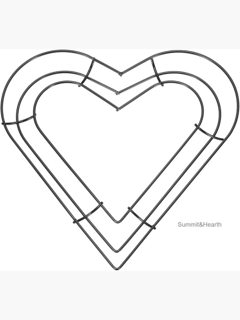 8 Inch Metal Heart Wreath Frame for DIY Dream Catcher Wall Decor